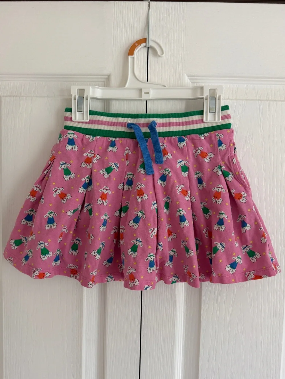 Mini Boden Pleated Jersey Skort 7-8y